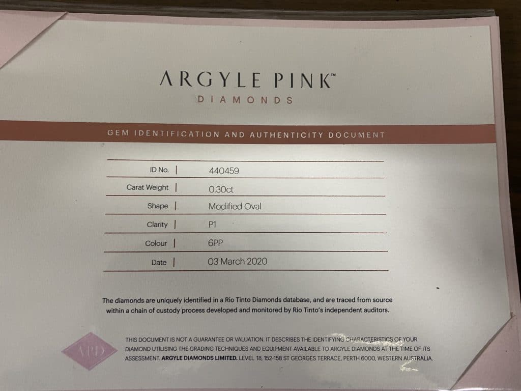 CERTIFICATE #440459