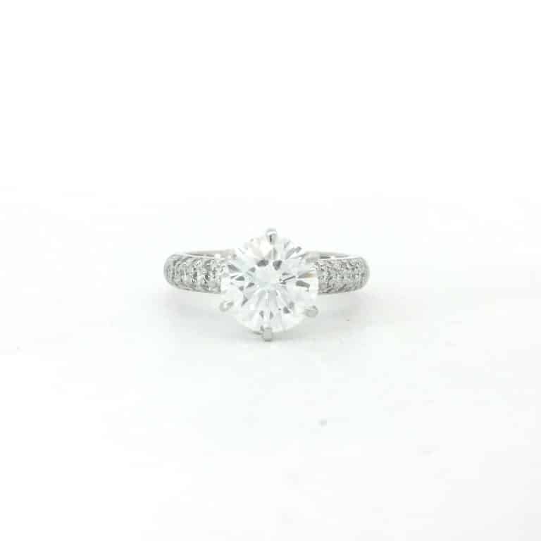 2ct G VS2 Round Diamond Engagement Ring