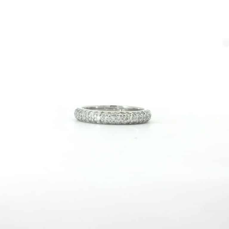 1ct Pave Diamond Wedding Ring