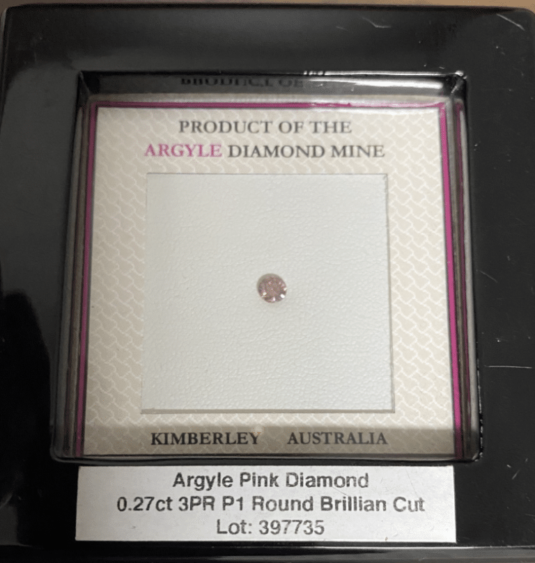 0.27ct 3PR P1 Round Pink Diamond