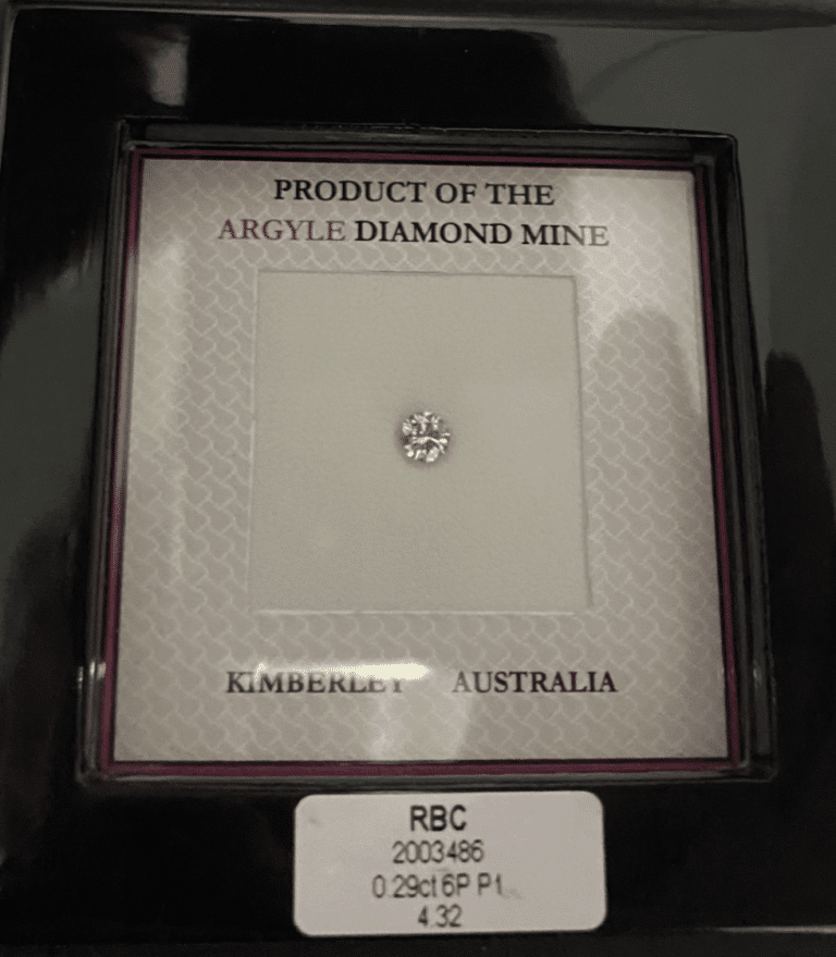 0.29ct 6P P1 Round Pink Diamond