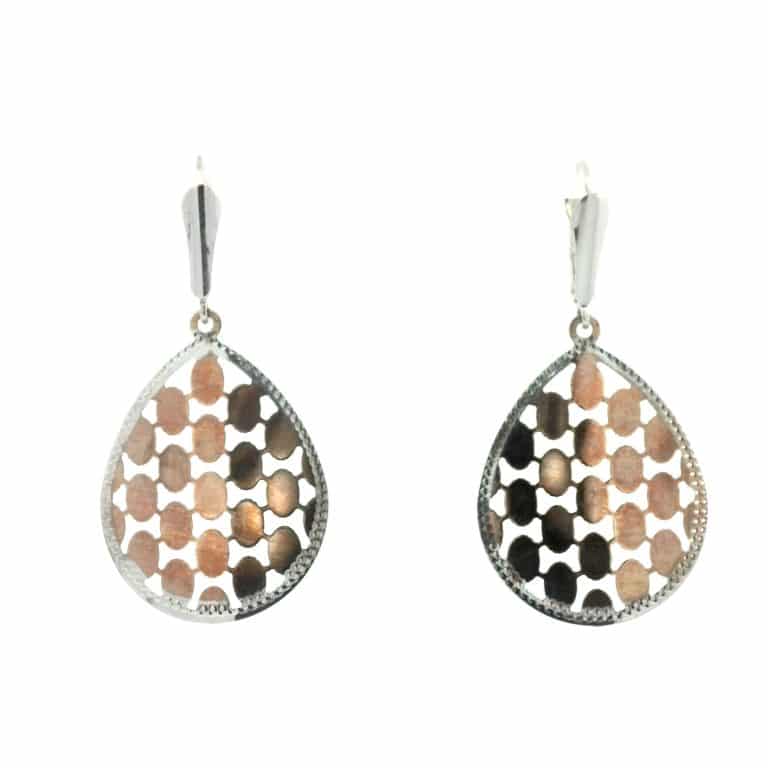 Italian Gold Filigree Teardrop Earrings