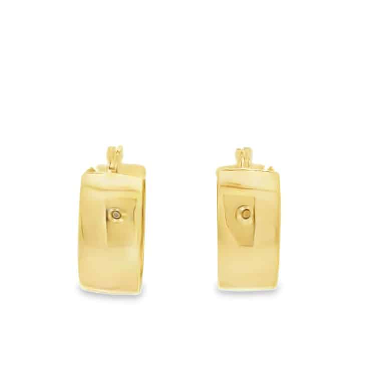 9ct Italian Gold Hoop Earrings