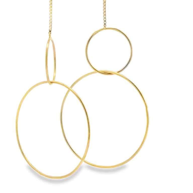 9ct Yellow Gold Double Hoop Earrings