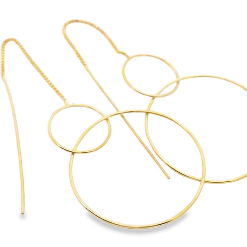 9ct Yellow Gold Double Hoop Earrings