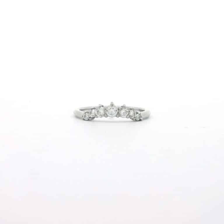 Connie &ndash; 0.30ct Round Diamond Crown Wedding Ring