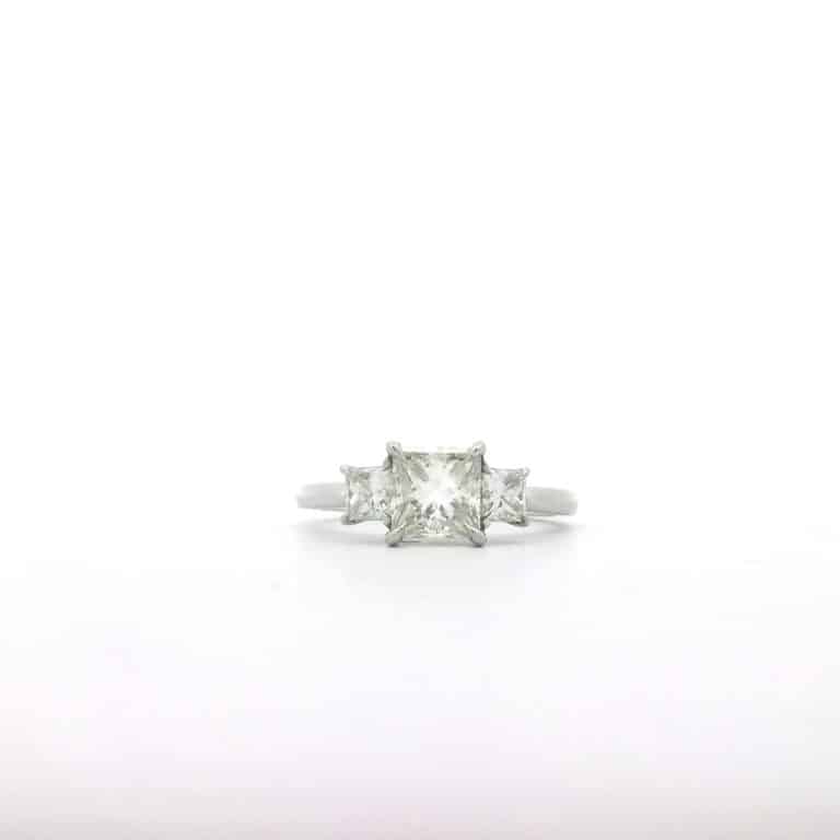 Colette &ndash; 2ct Princess Diamond Trilogy Engagement Ring