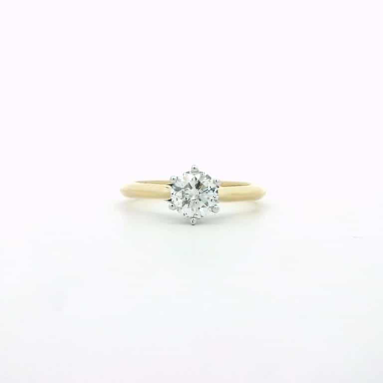 Elise Round Solitaire Engagement Ring
