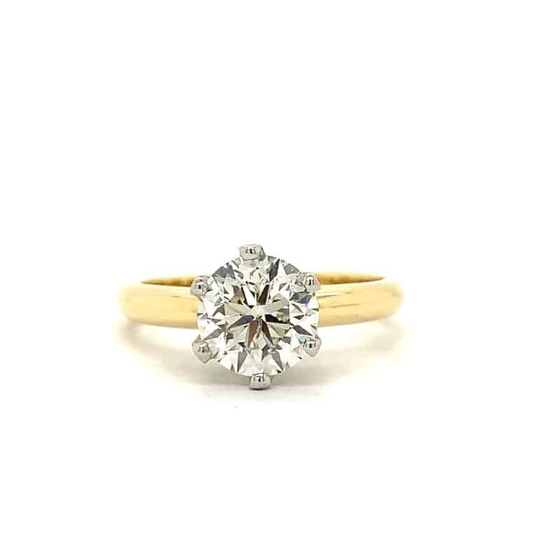 Anette &ndash; Solitaire 6 Claw &ldquo;Tiffany&rdquo; Style Engagement Ring