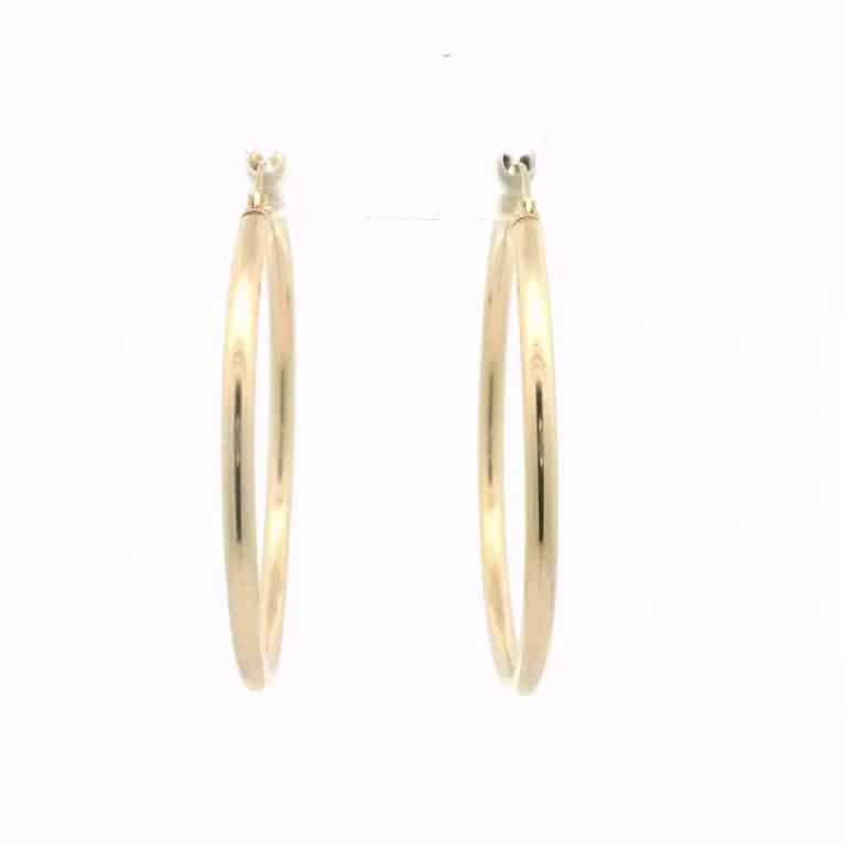 9ct Gold Medium Hoop Earrings