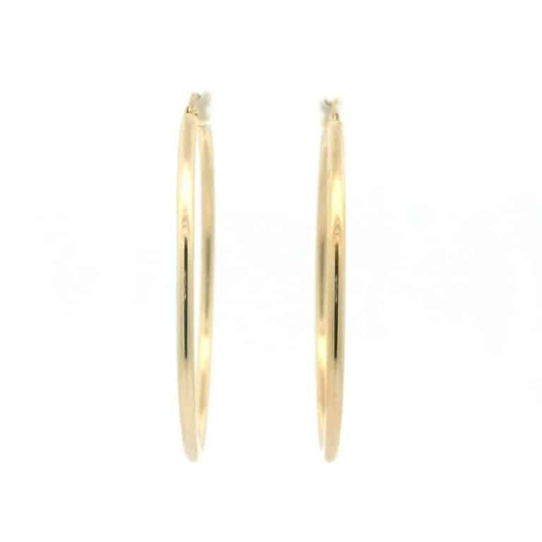 9ct Gold Large Hoop Earrings