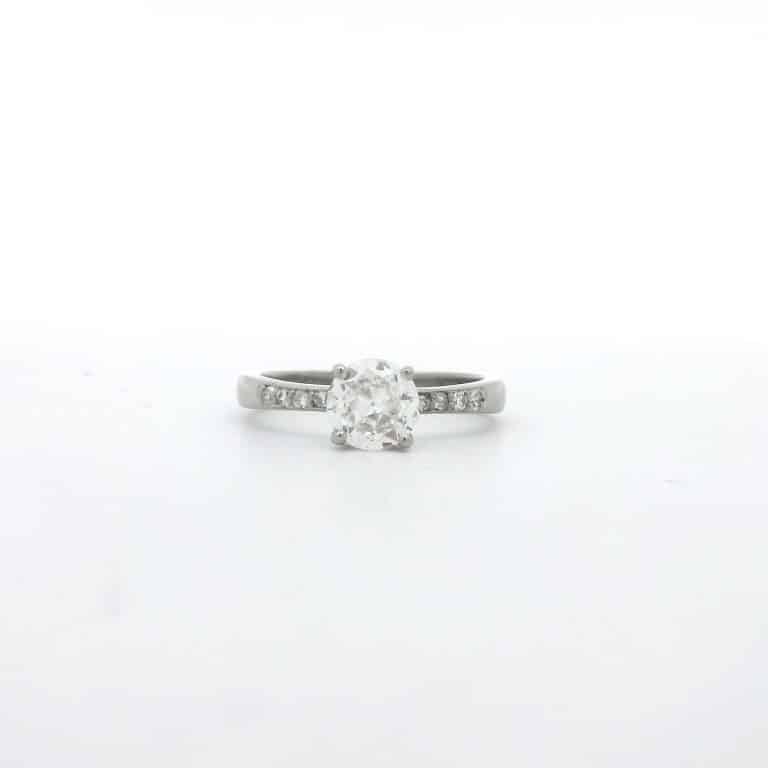 1.2ct Old European Cut Diamond Engagement Ring