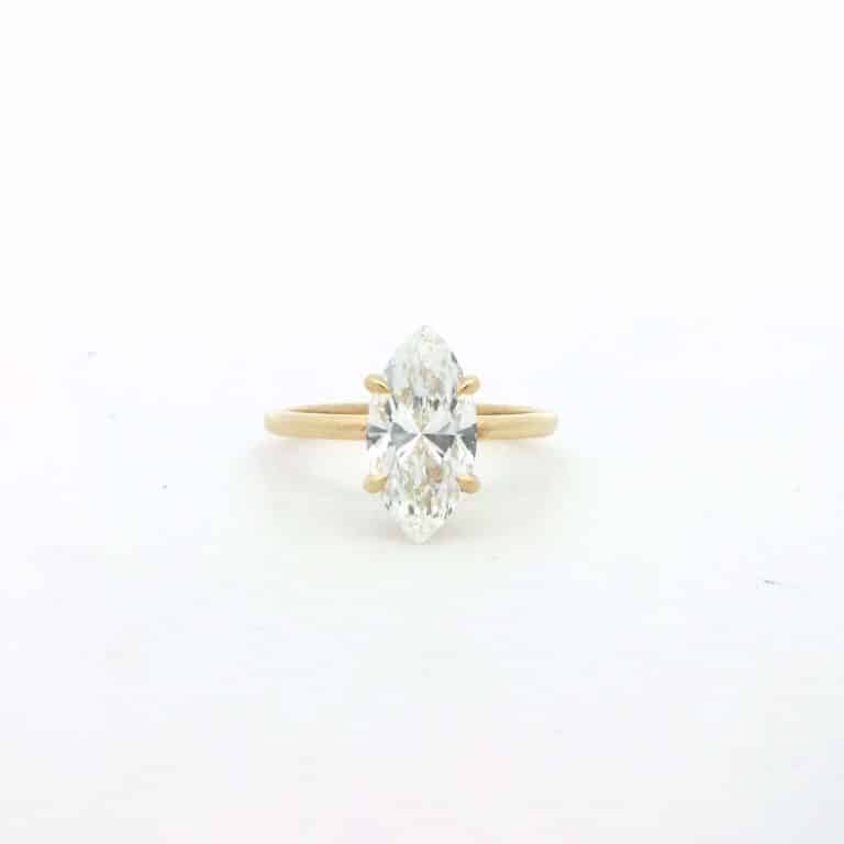 2ct D VVS Marquise Solitaire Engagement Ring
