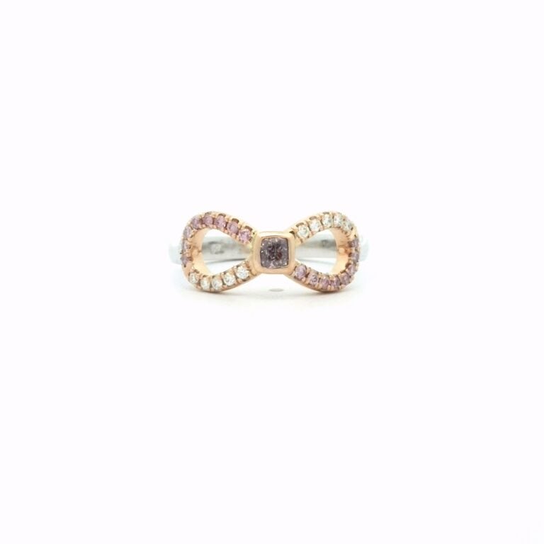 Ella &ndash; Pink Diamond Infinity Dress Ring
