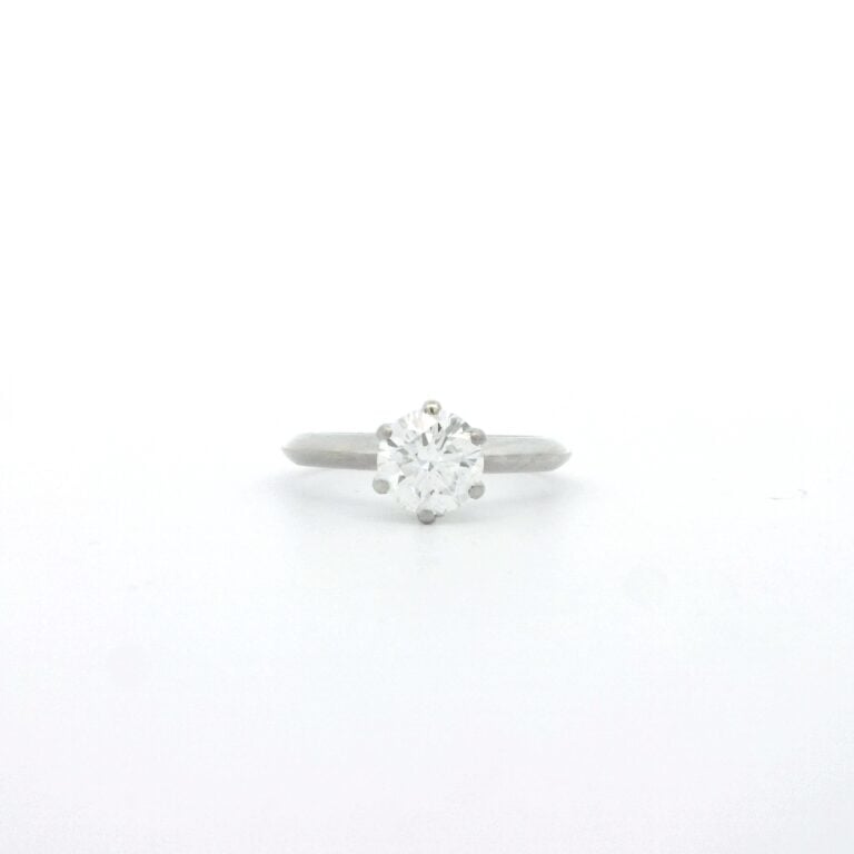1ct F SI2 Round Solitaire Diamond Engagement Ring