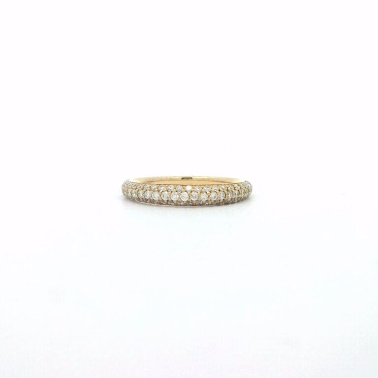 0.50ct H SI Triple Row Pave Wedding Ring