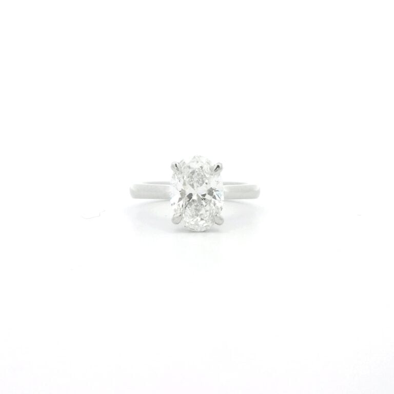 Ellie &ndash; 2ct D VVS Oval Diamond Hidden Halo Engagement Ring