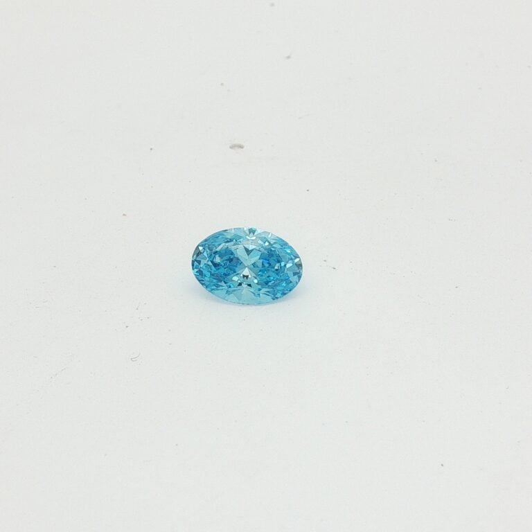 2ct Vivid Blue Lab-Grown Oval Cut Diamond