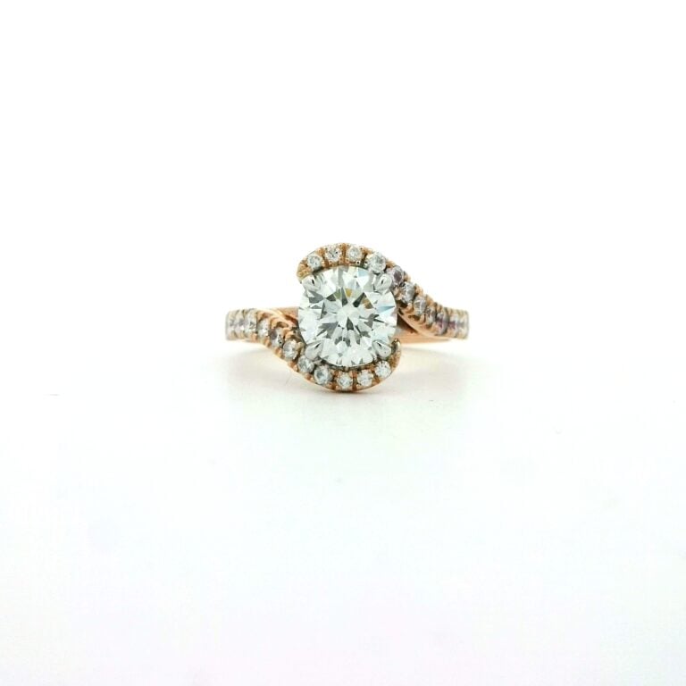 Georgia &ndash; 1.5ct Diamond Crossover Engagement Ring