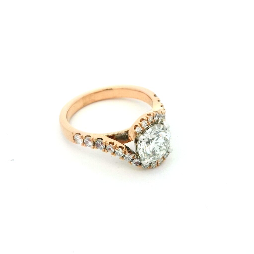Georgia – 1.5ct Diamond Crossover Engagement Ring