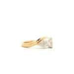 Gina – 2ct E VS Pear Curved Solitaire Engagement Ring