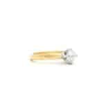 Greta – 1ct E VS Diamond 4 Claw Lotus Solitaire Engagement Ring